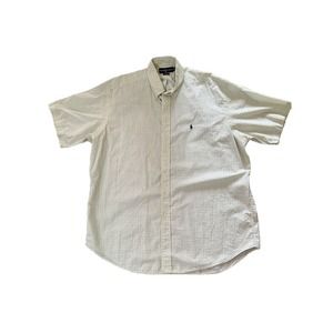 Ralph Lauren Button Up Men’s Blake‎ 100% Cotton Large Multicolor Short Sleeve